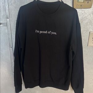 Black Inspirational Crewneck Sweatshirt